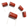 Capacitor de filme de poliéster metalizado Cl21 106j100V